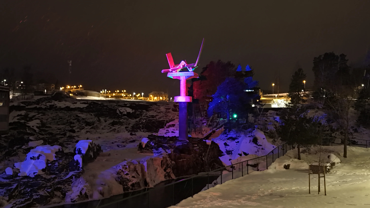 Permanent belysning av Oppgangssaga